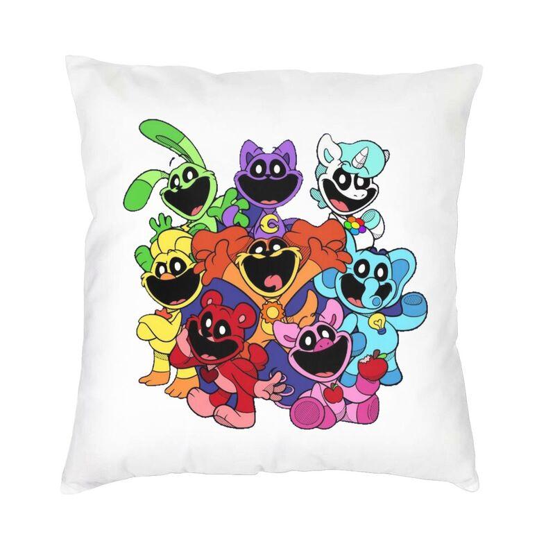 Soft Smilings Critters Game Cartoon Throw Pillow Cover Home Decor Custom Square Cushion Cover 40X40 Pillowcover For Living Room