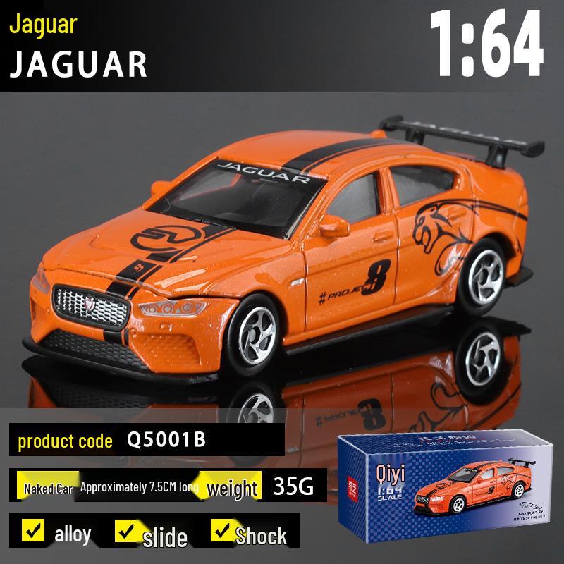 Official QiYi 1/64 Jaguar Racing Car Model Children s Pull-back Toy