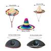 Mexicans Party Outfit for Kids Adult with Poncho Cape Sombrero Hat Sunglasses Maracas and Mustache for Interactive Fun