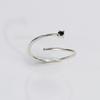 BRILLPIECE Line stone nail ring