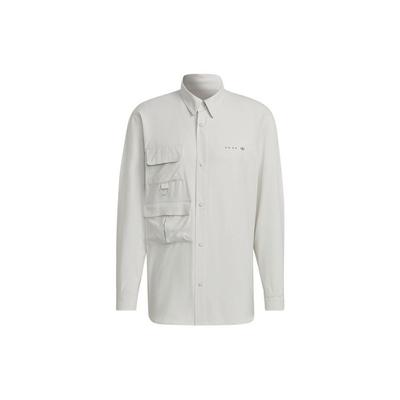 Originals Jaqueta Polo Casual de Cor Sólida Bordada com Logo para Uso Externo Masculina Jaqueta Branca HK2766