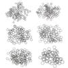 500PCs 4/5/6/7/8mm 304 Stainless Steel Opened Jump Rings Connectors Round Silver Color for DIY Making Earring Jewelry Findings
