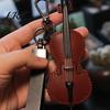 Einzigartige Geschenke für Cellisten Retro Cello Schlüsselanhänger, Kunstleder Anhänger mit Schlüsselring, Musikliebhaber Spieler Schlüsselanhänger Auto Haus Schlüssel, Geschenk Langlebiges Instrument