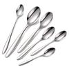 Helong Elegant 304 Stainless Steel Soup Spoon with Thickened Handle [Hand Polished]