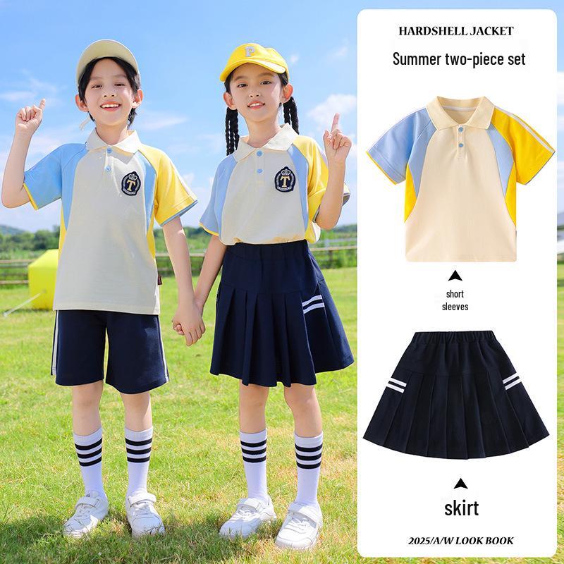 Frühlings- und Herbst-Kindergarten- und Grundschul-Sportuniform-Set