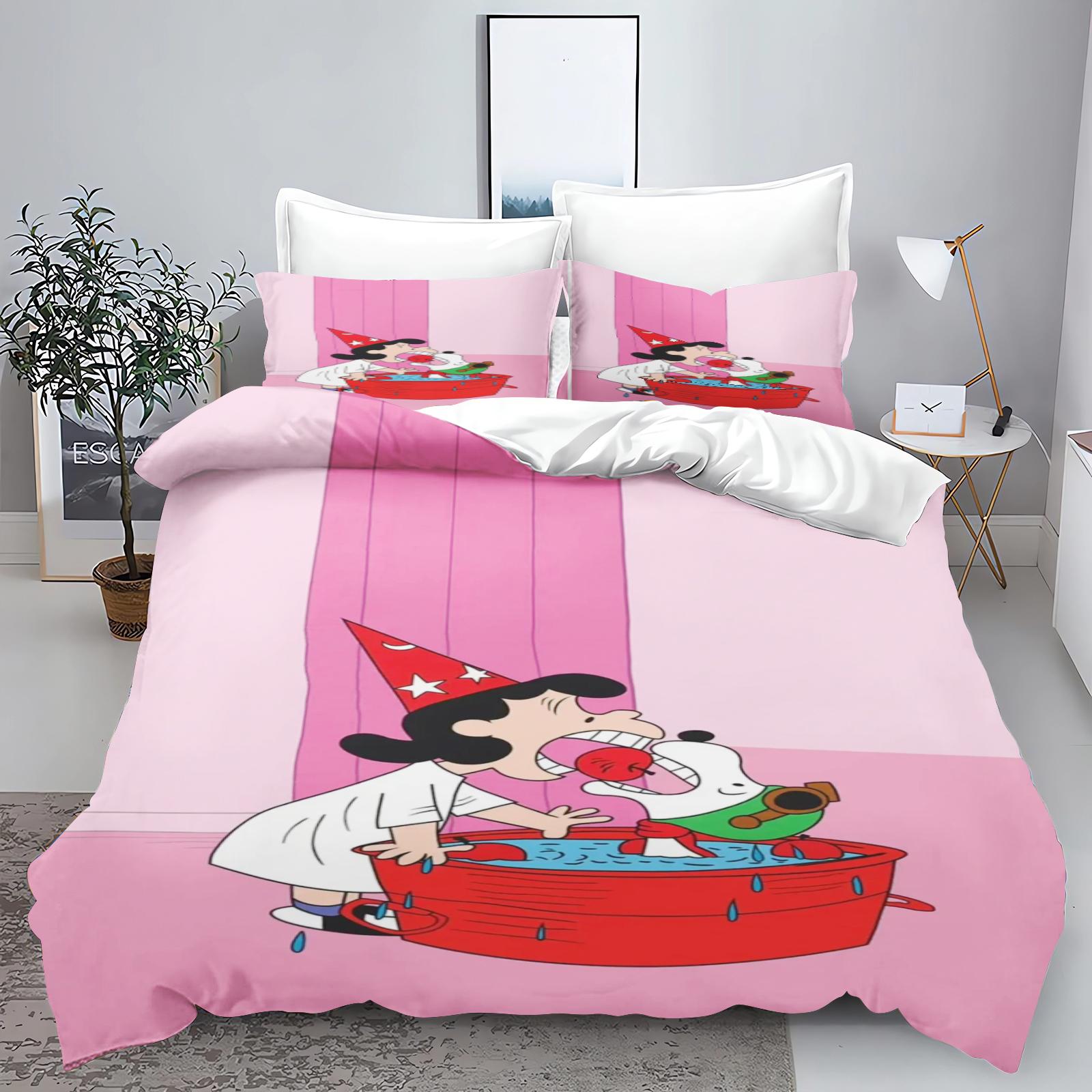 

Snoopy 3-Piece 1 Quilt Cover Set 3D Children S Home Decor Bedding Set Cotton Covers 100% polyester 135x200cm