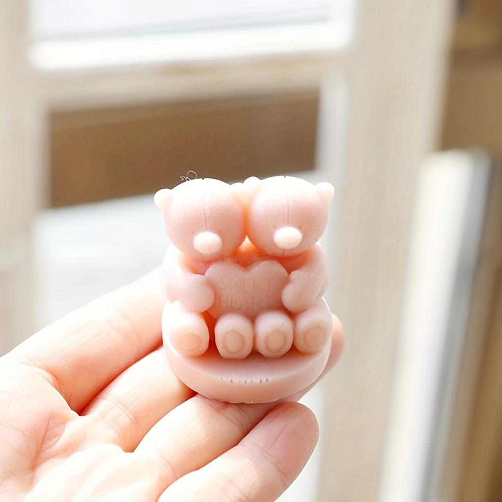 1 szt. 3D Forma silikonowa na świecę Forma sowa, Używana do robienia świec, ciasta, czekolady, twardych cukierków w akcesoriach kuchennych, robienie świec