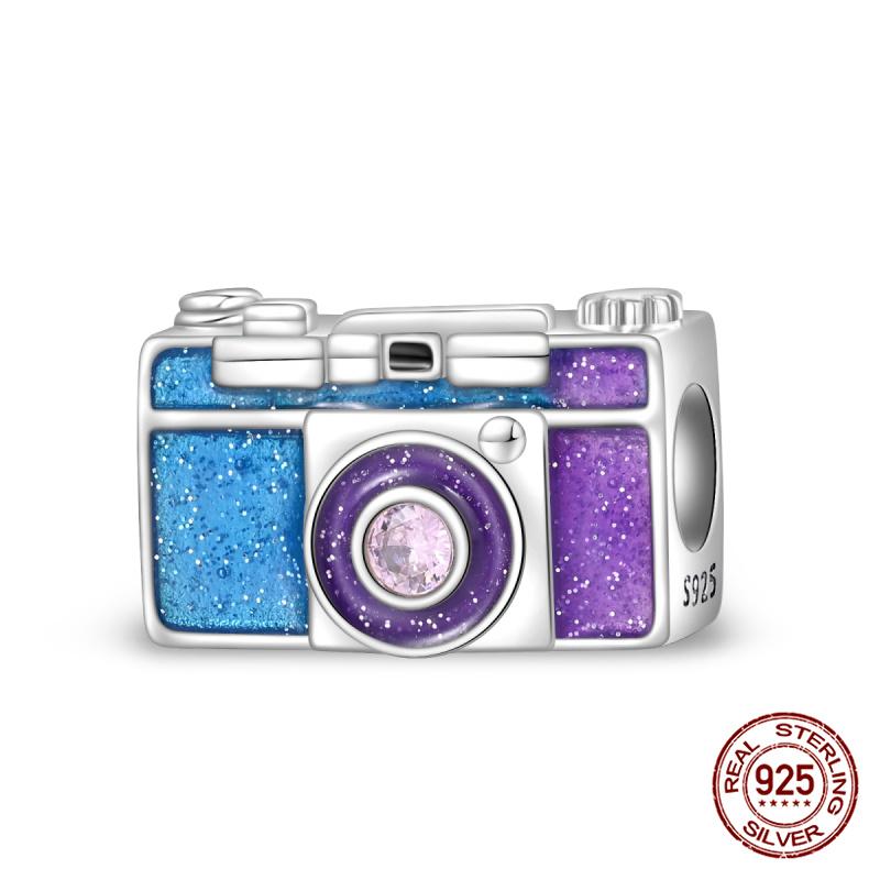 Fit Charms Fororiginal Bracelet 100% Copper Black Leica Camera Diy Jewelry Making Women'S Gift