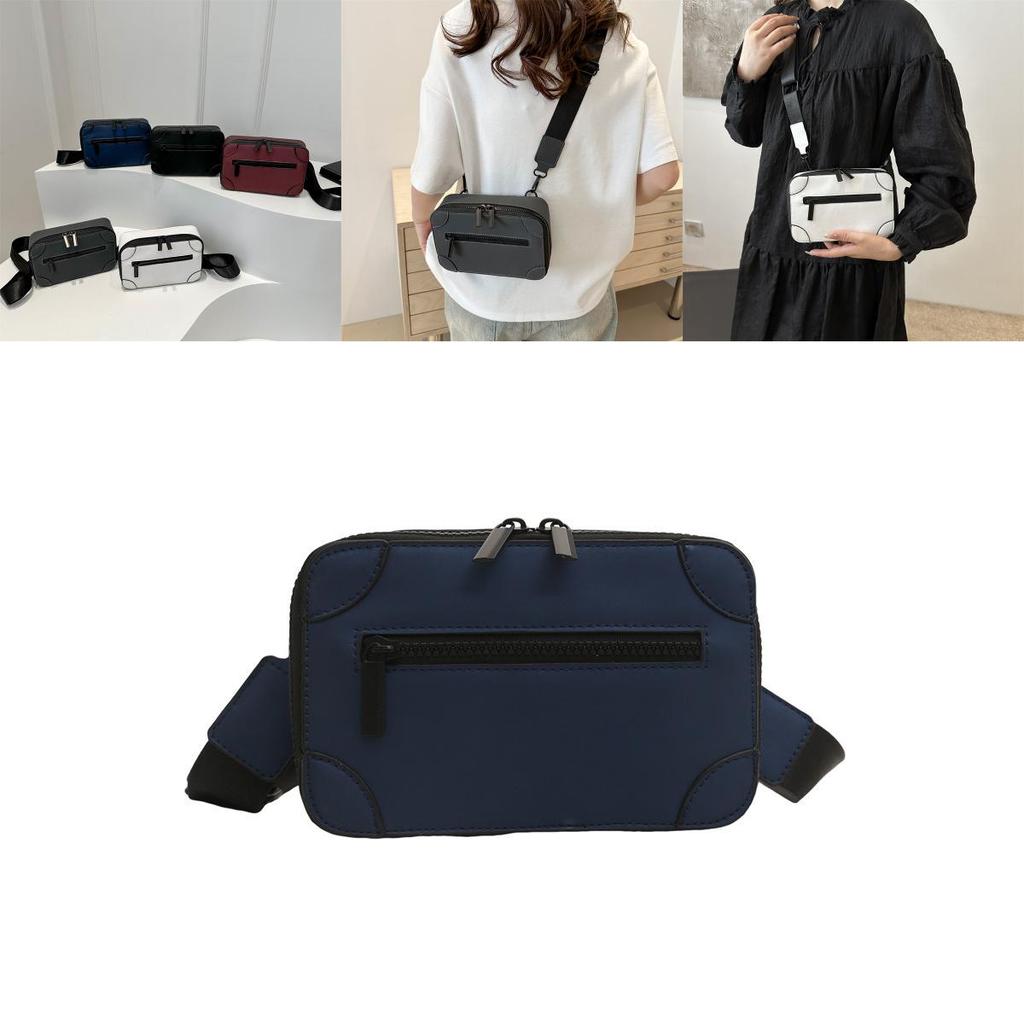 Stylish Men's Casual Crossbody Bag Fashionable Minimalist Commuter Small Square Bag