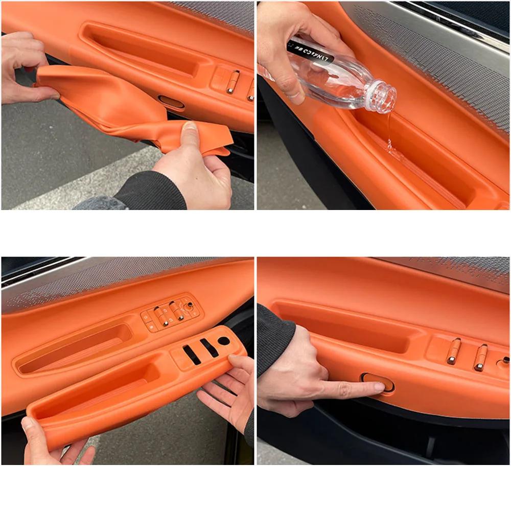 For Lynk & Co 08 Door Handle Protection Pad Door Sot Protection Cover Glass Lifting Panel Modification Accessories