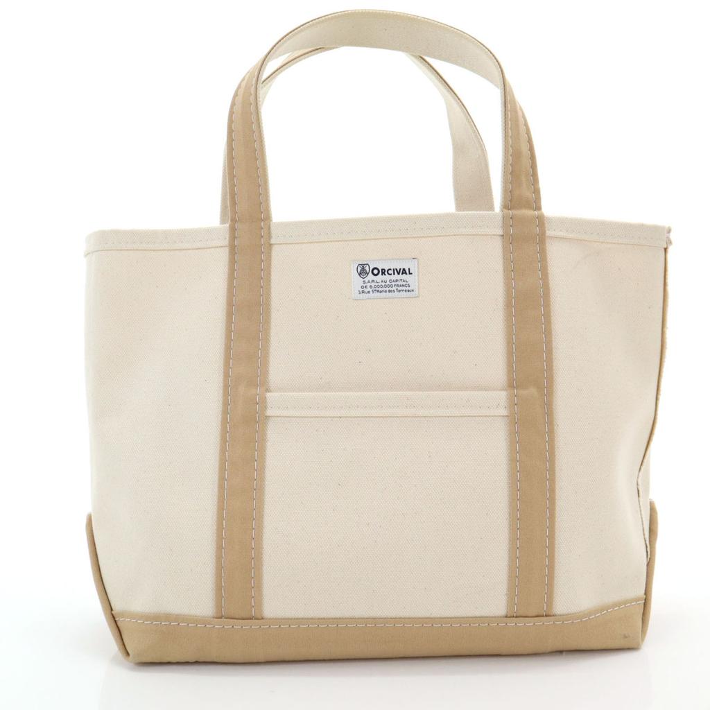 ORCIVAL made in Japan canvas Tote Bag White x beige Women Used