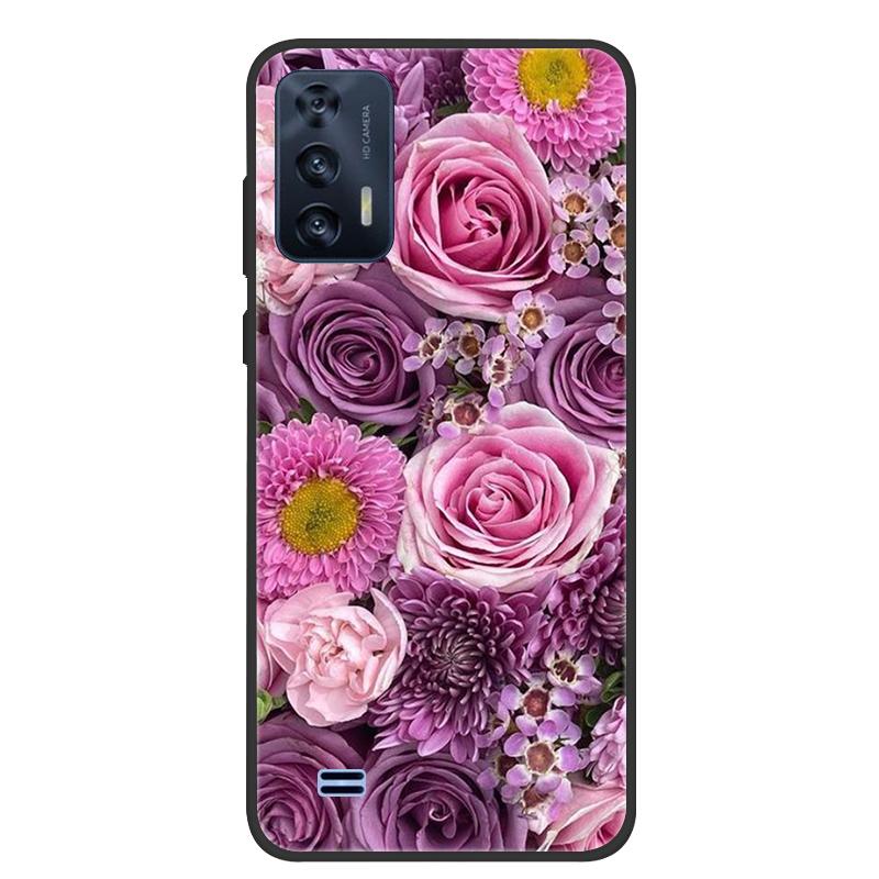 For OUKITEL C31 Case Butterfly Painted Soft Black Silicone Bumper Phone Cover for Oukitel C31 C 31 OukitelC31 Case Coque Fundas