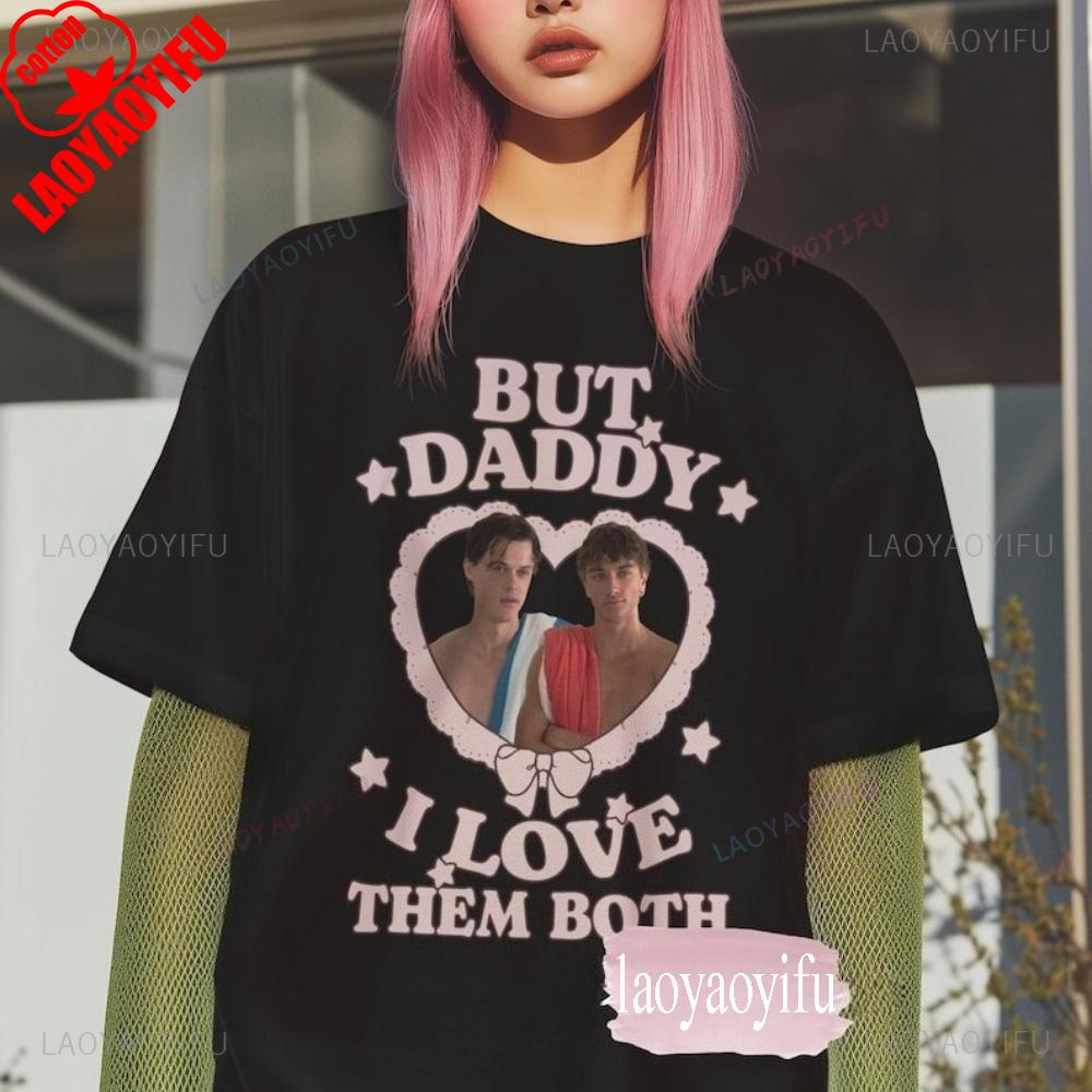 

But Daddy I Love Them Both Vintage T-Shirt Team Conrad and Jeremiah Fisher Cotton Tee Summer I Turned Pretty Merch T Shirts 4XL