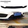 Gloss Black Front Lip Splitter for 2015-2018 Mercedes-Benz C-Class W205 Early Stage, Carbon Fiber Pattern, Compatible with C43.