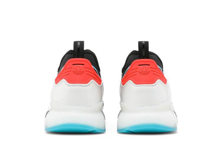 Men's Sneakers adidas ZX 2K Boost Marvel Iron Man Stark Industries White/Core Black/Bright Cyan