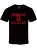 Menace To Society Graphic T-Shirt for Men - 200g Heavyweight 100% Oversized Stre