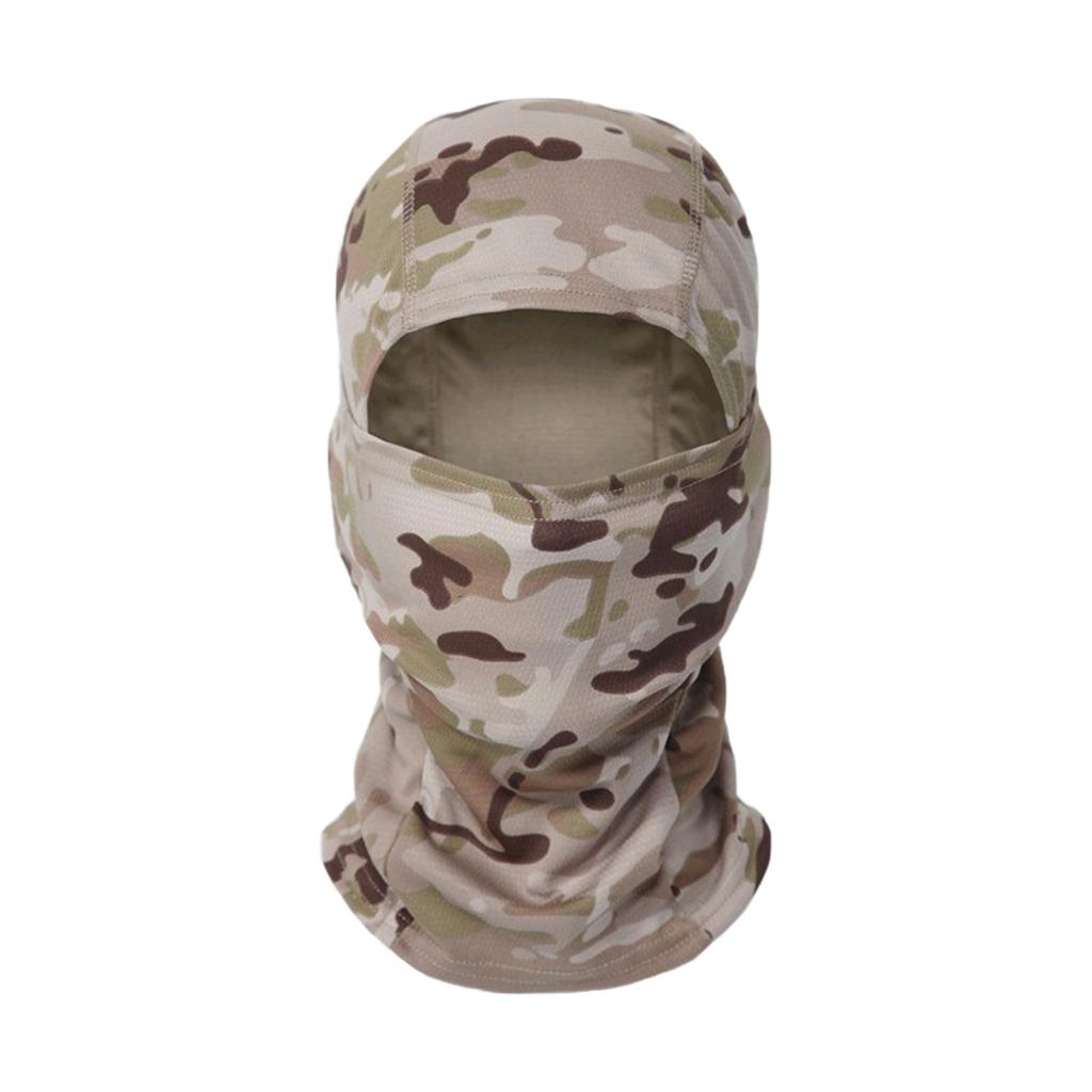 Multicam Camouflage Taktische Sturmhaube, Vollgesichtsbedeckung Schal für Radfahren, Jagd & Outdoor-Einsatz