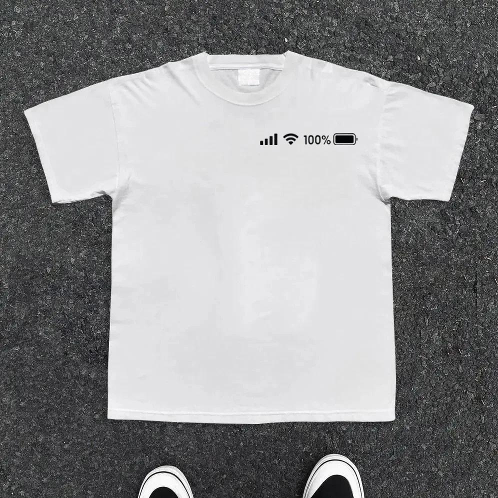 2025 Nou Tricou Esențial din Bumbac Unisex Imprimeu la Modă Moale Respirabil Gât Rotund Tricouri la Modă pentru Bărbați și Femei O Singură Piesă