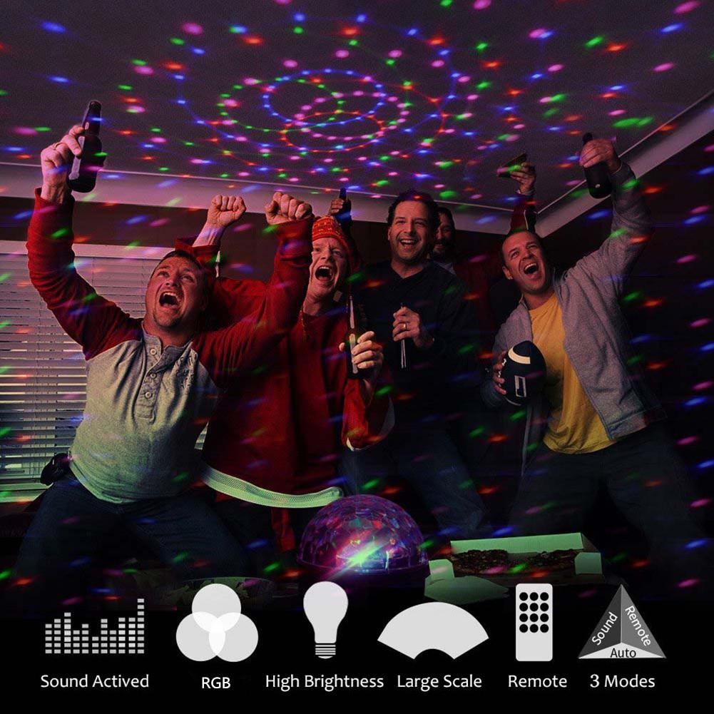 LED Remote Control U Disk Crystal Magic Ball Stage Light
