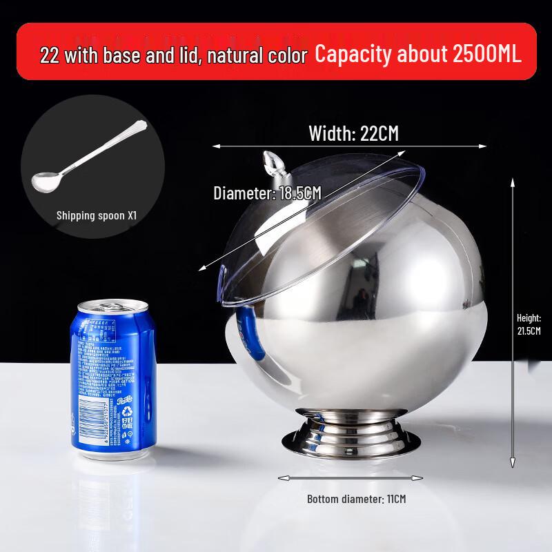 Stainless Steel High-Footed Slanted Condiment Bowl Set