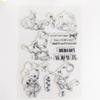 Clear Rubber Stamp Scrapbooking Diary Album Aesthetic Embossing Decorations