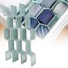 12pcs Drawer Divider Storage Shelves Household Storage Organizer Partition Underwear Drawer BoardLight Blue