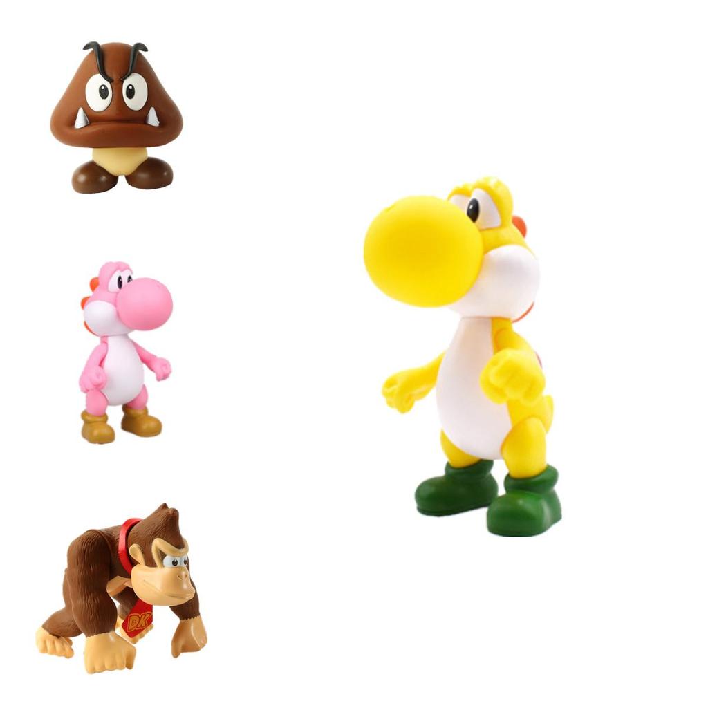 Super Mario Action Figure Model Pvc Material Collectible Toy For Car And Desktop