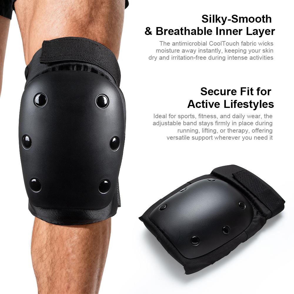 Durable And Safe 6 In 1 Knee Pads Elbow Pads With Wrist Guards Skateboard Skate Pad Protective Gear Set For Skateboarding Cycling Biking Bicycle