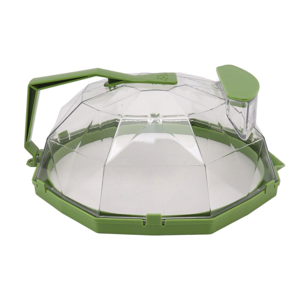 Microwave Splash Heating Cover PC Food Splatter Guard with Extension Handle for Kitchen Cooking