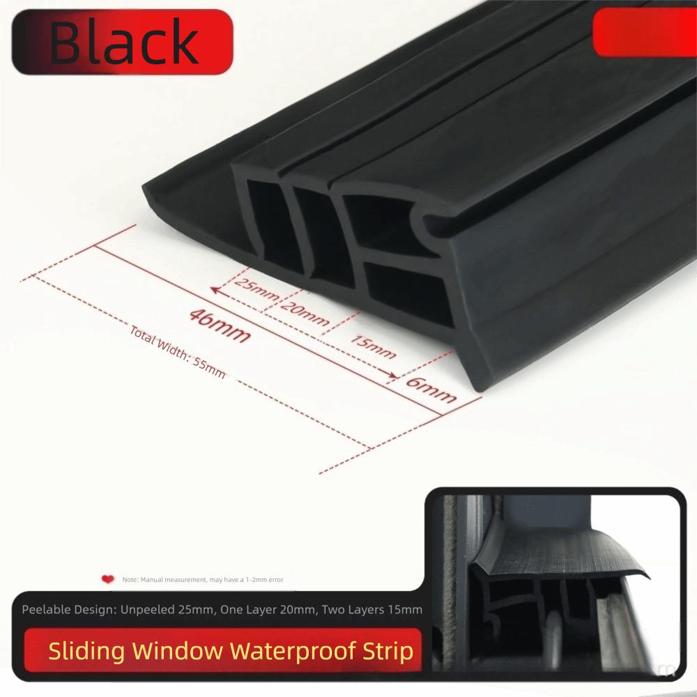 50cm Ainproof Water Backflow Waterproof Baffle Rubber Sealing Strip Water Deflector Rain Protection
