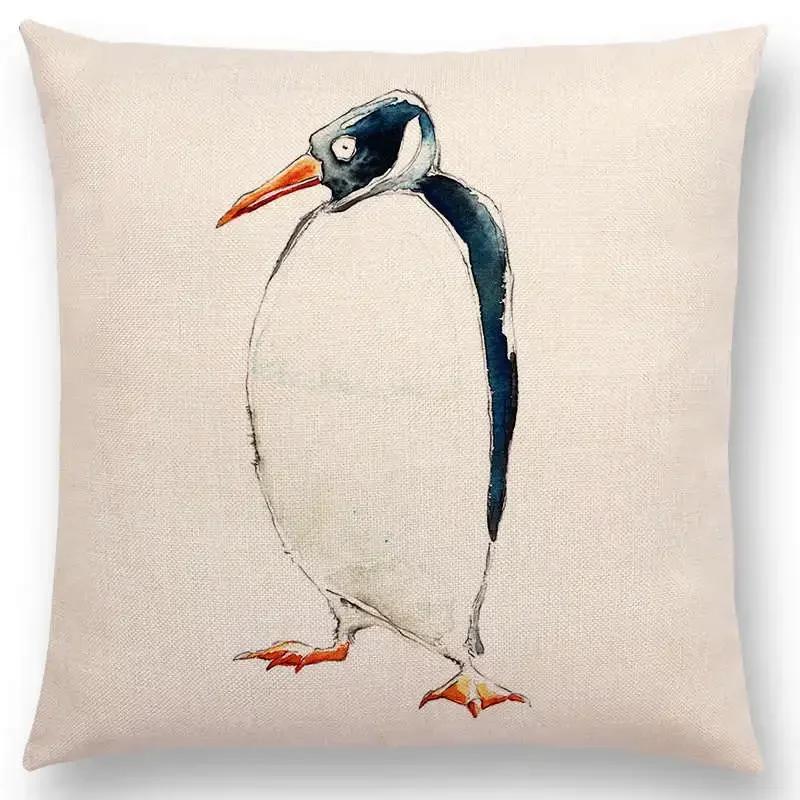 Lustige Cartoon Schurken Tiere Sofa Kissenbezug Eichhörnchen Hase Maus Flamingo Fuchs Hund Eule Vogel Tom und Jerry Kissenbezug