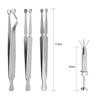 Stainless Steel Piercing Forceps Clamp Tool Lip Nail Earring Puncture Clip Open Close Ear Nose Septum Body Piercing Tool