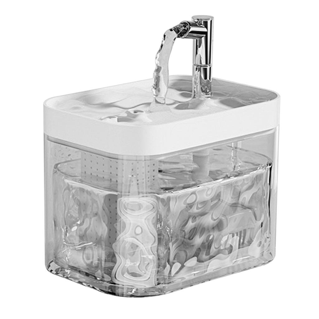 1.5L Pet Water Fountain With Filter Silents USB Cat Fountain For Cat Dogs