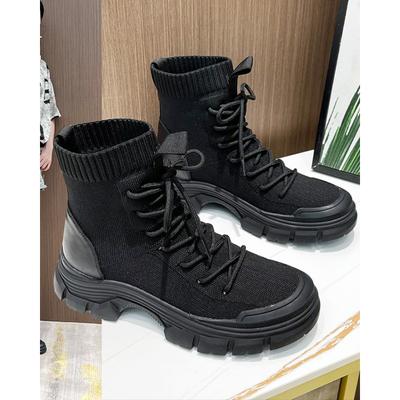 Martin Boots Women's Shoes Single Shoes New Fashionable Short Boots Single Boots Sock Boots