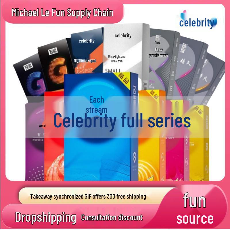 Celebrity Ultra-Thin Time-Delay Ribbed & Dotted Condoms - 10 Pack
