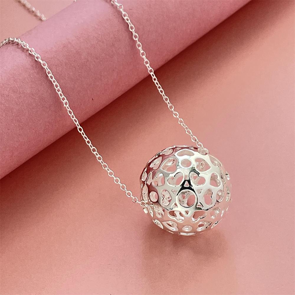 

Necklace Hollow Ball Pendant, Suitable For Women s Daily Wear