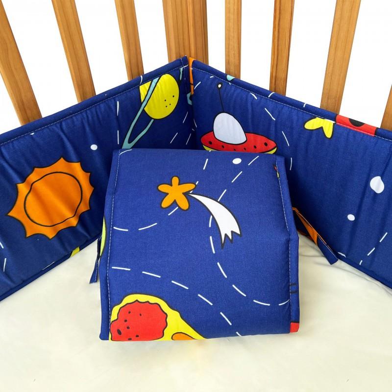 Baby Crib Bumper Pad Soft Safety Rail Guard Toddler Bed Anti-Collision Padding Set 4pcs
