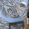 Traditionelle ornamentale florale Paisley Bandanna Sheer Vorhänge für Wohnzimmer Tüll Fenstervorhang Schlafzimmer Küche Schleier Drapierungen