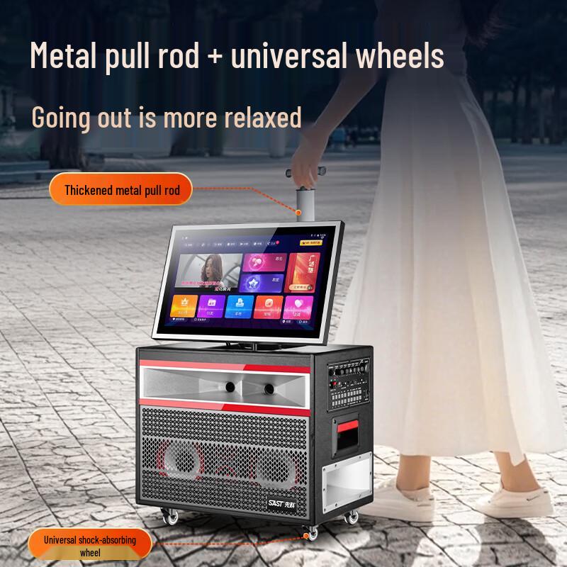 SANSUI All-in-One Home & Outdoor Karaoke Speaker System