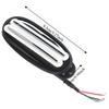 2PCS White And Black Electric Guitar Pickup Metal + ABS Guitar Accessories  Electric Guitar