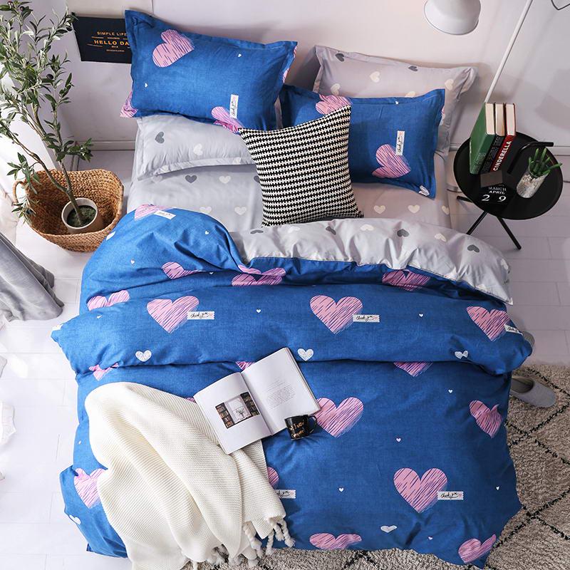 WTEMPO Bedding Sets 4pc Duvet Cover Bed Sheet Twin Queen Size