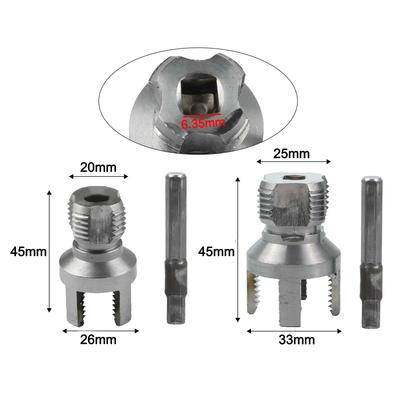 2 Pcs 20MM+25MM Tapping Tool Internal Thread External Thread Integrated Die Water Pipe Pipe Threading Tool Accessories
