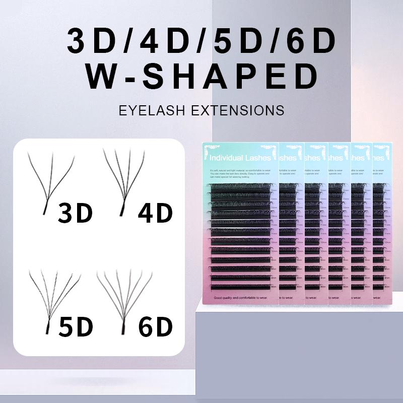 HOLLYLASH YY/W Shaped 2D 3D 4D 5D 6D Hand Woven Automatic Flowering Premade Volume Fans Eyelashes Extensions Individual Lashes