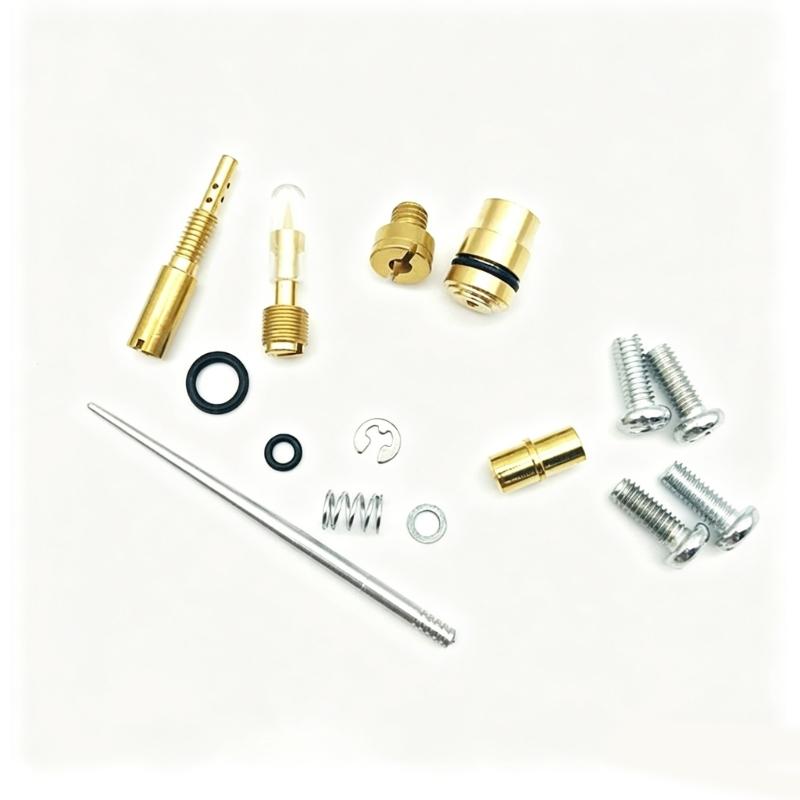 Motorcycle Carburetor Repair Kit with Needle Jets Gaskets Float Valves and Seals for YBR125 VM22 Car Modification Part