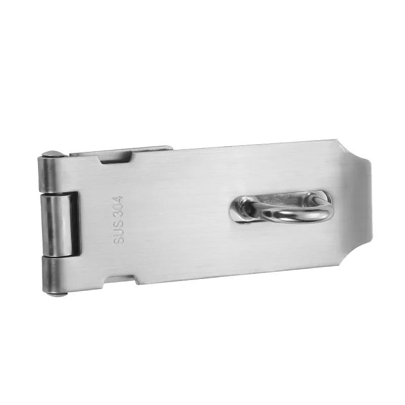 Stainless Steel Lock Buckle, Lock Plate Buckle, 90 Degree Thick Folding Anti-theft Door Buckle, Drawer Cabinet Door Padlock