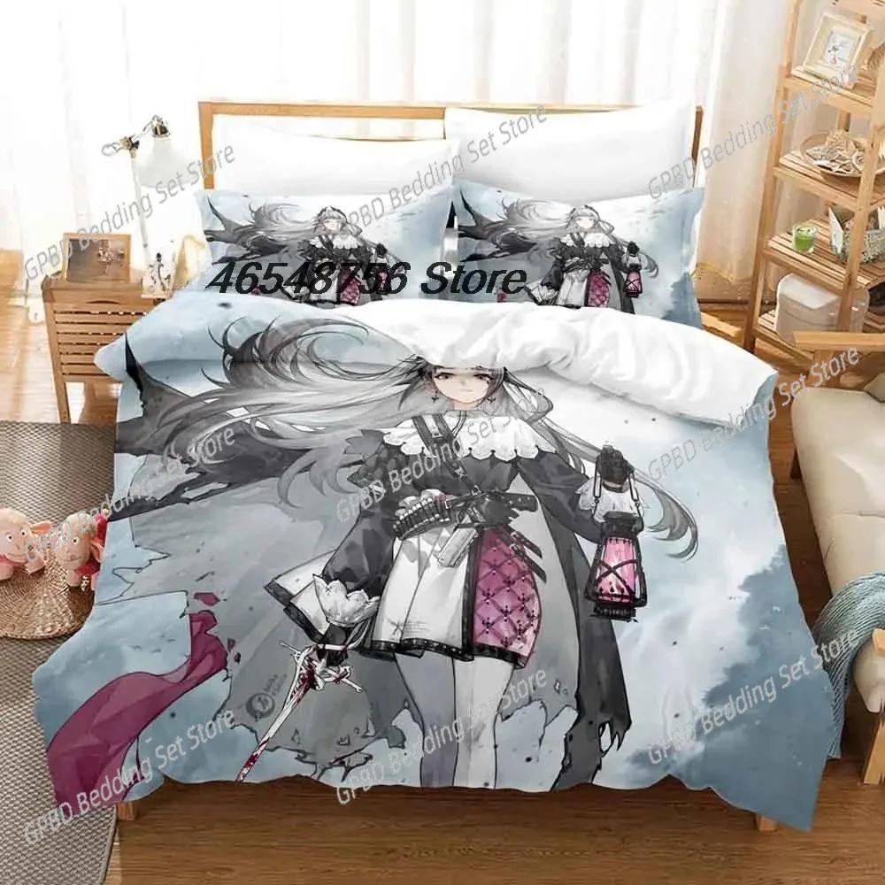 3d Printing Game Arknights Beding Set Bedrom Soft Modern Bedspreads Comefortable Children Kids Soft Duvet Cover Comfortable Quilt Cover And Pilowcase