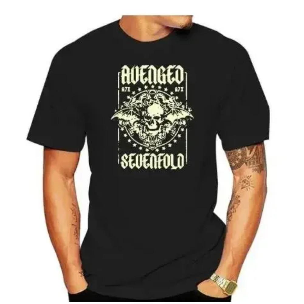 

Харадзюку Металкор Avenged Sevenfold Рок Футболка Хип-Хоп Уличная Одежда Футболка Хэви-метал Мода Повседневная Футболка Большого Размера Женская XXXXXL