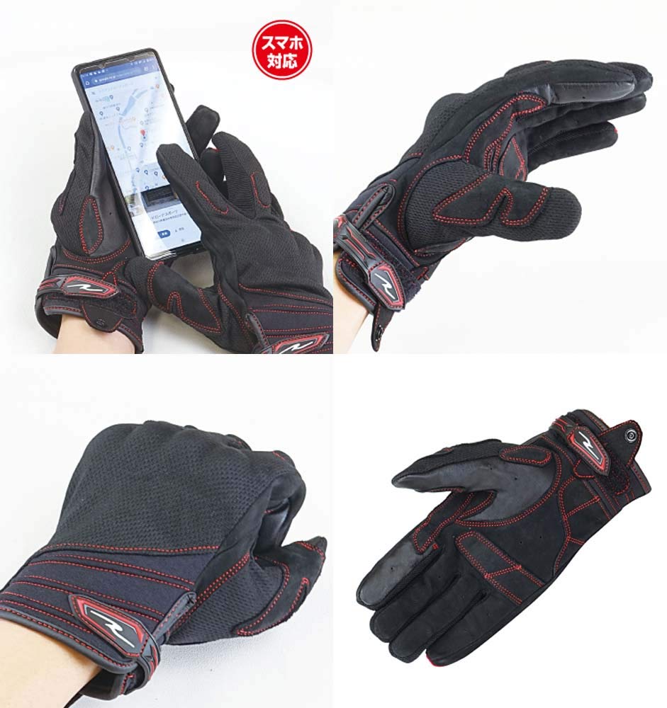 ROUGH & ROAD RR8026WVL3 Motorcycle Gloves Comfort Knuckle Gloves Wave WL Ladies Ladies