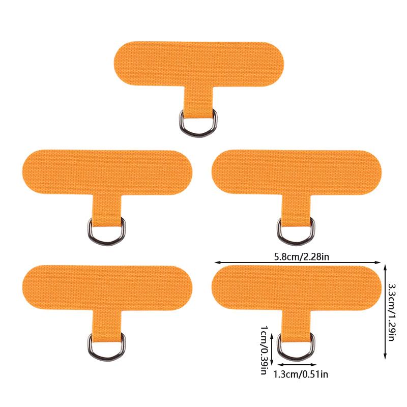 

5pcs/lot Universal Phone Lanyard Gasket Patch Durable Ultra Thin Mobile Phone Sling Rope Card Clip Strap Hang Cord Tab Oxford