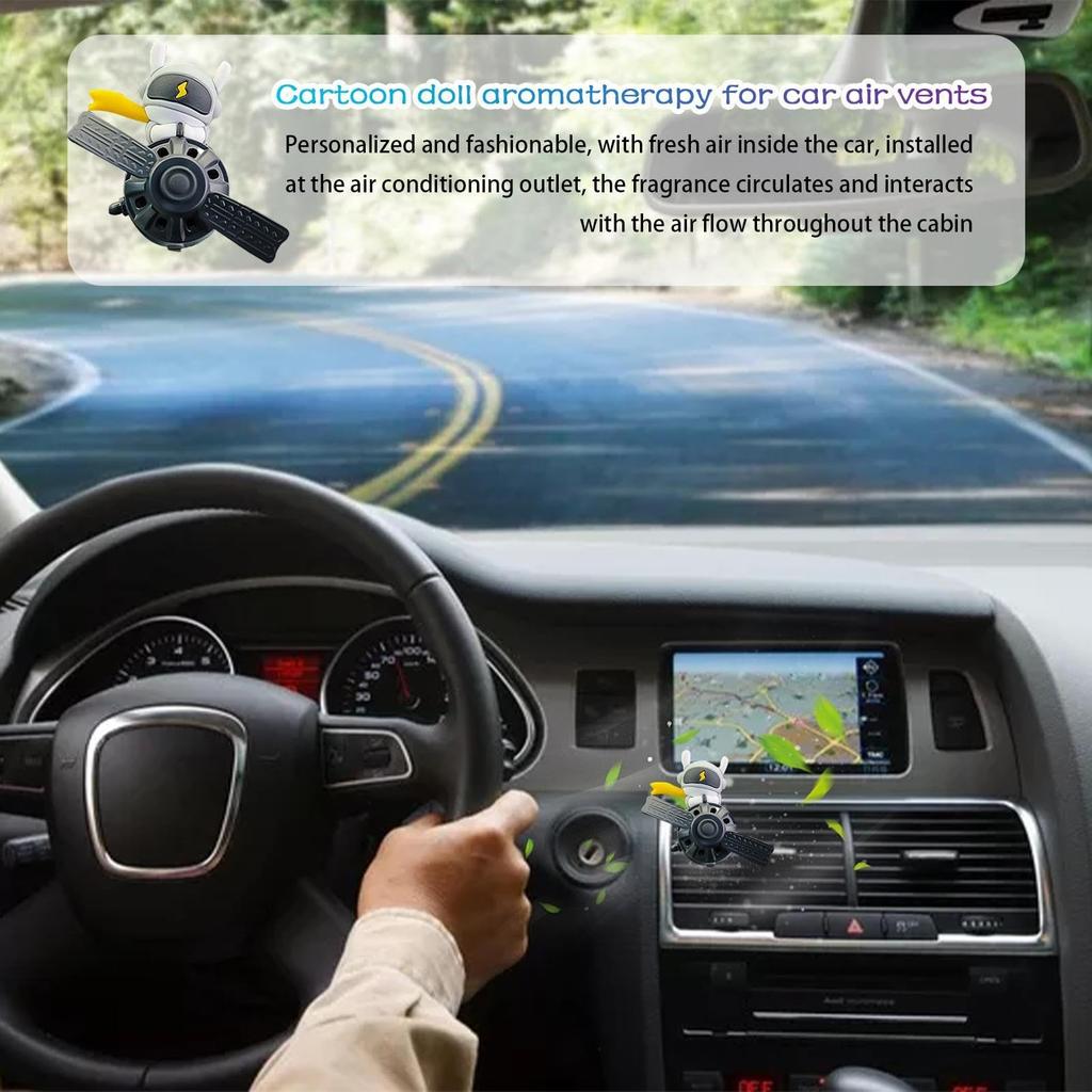 Yonuaret Cartoon Auto , Auto Aromatherapie Lüftungsklammer, Astronauten Design Auto Aromatherapie